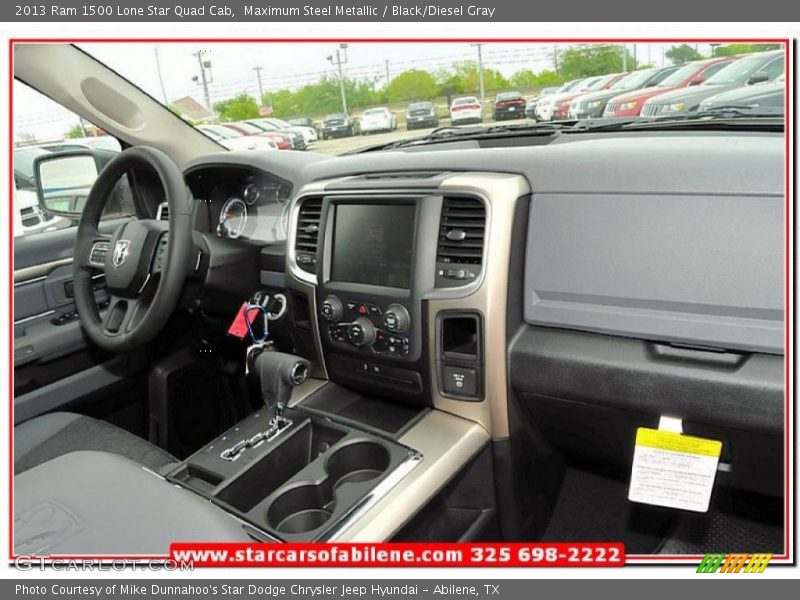 Maximum Steel Metallic / Black/Diesel Gray 2013 Ram 1500 Lone Star Quad Cab