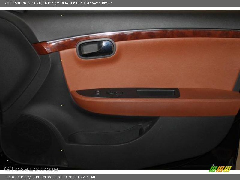 Midnight Blue Metallic / Morocco Brown 2007 Saturn Aura XR