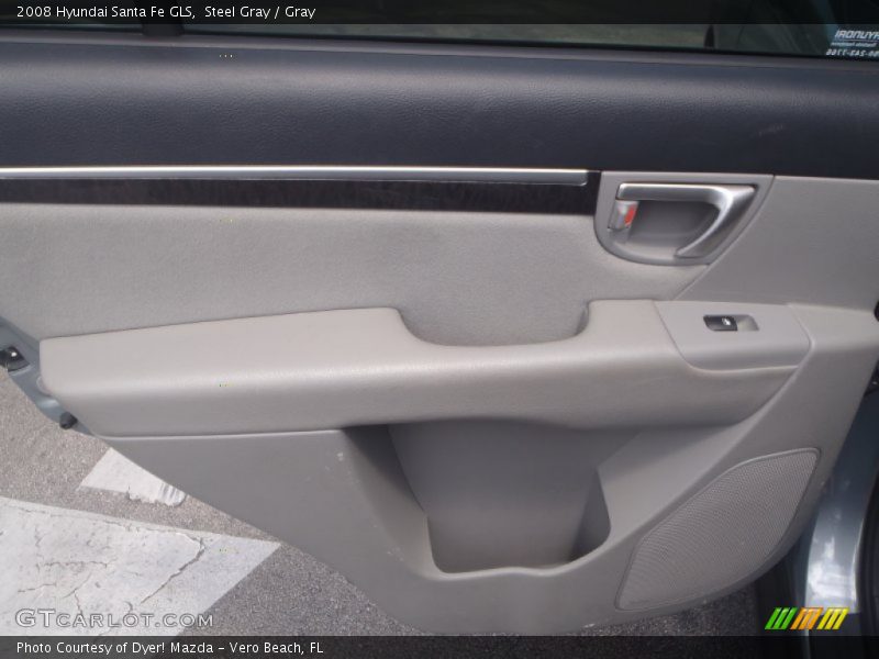 Steel Gray / Gray 2008 Hyundai Santa Fe GLS