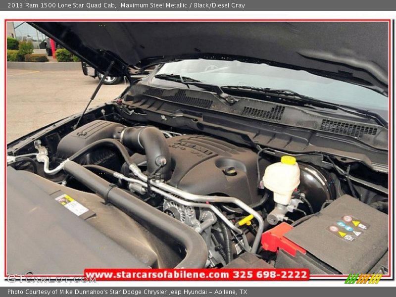 Maximum Steel Metallic / Black/Diesel Gray 2013 Ram 1500 Lone Star Quad Cab