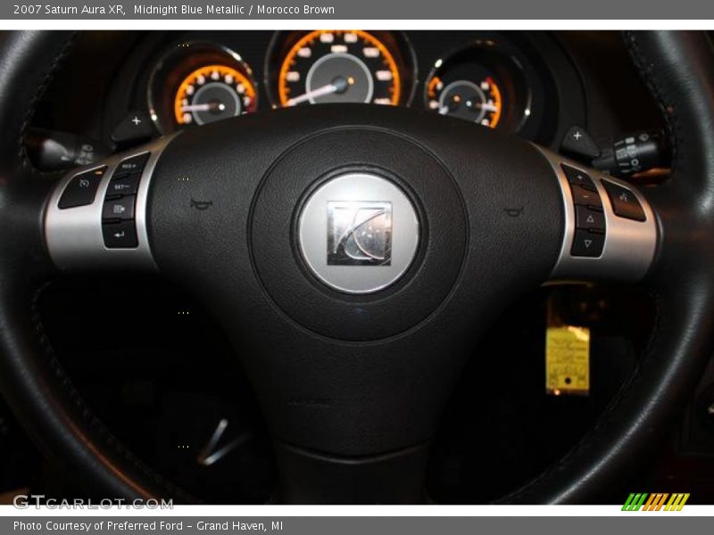 Midnight Blue Metallic / Morocco Brown 2007 Saturn Aura XR