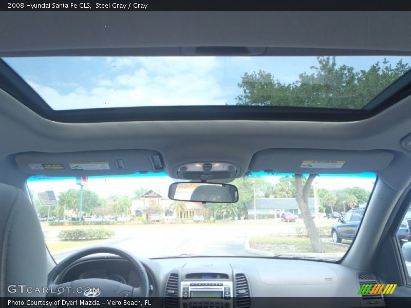 Steel Gray / Gray 2008 Hyundai Santa Fe GLS