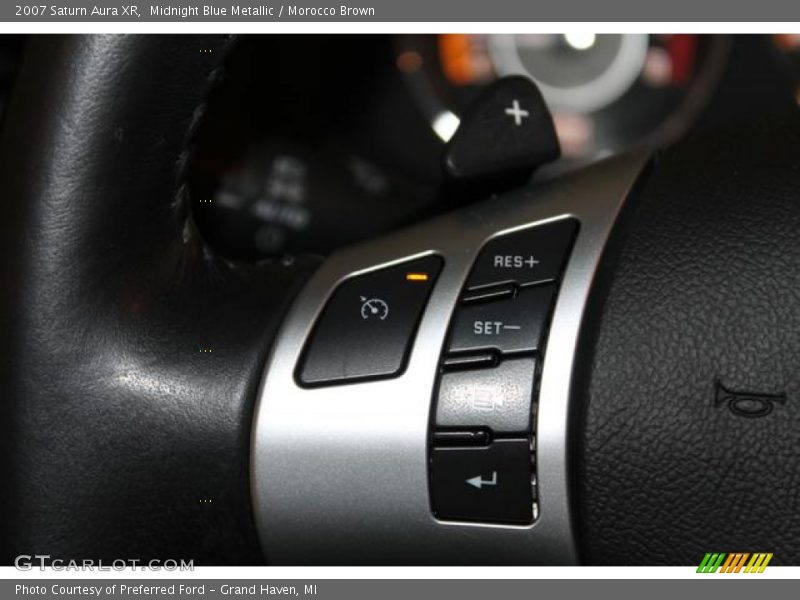 Midnight Blue Metallic / Morocco Brown 2007 Saturn Aura XR