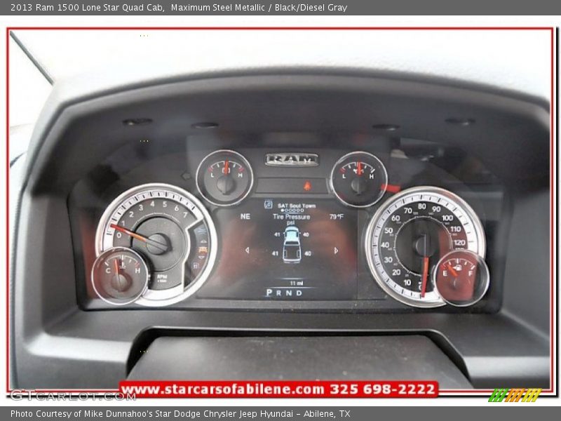 Maximum Steel Metallic / Black/Diesel Gray 2013 Ram 1500 Lone Star Quad Cab