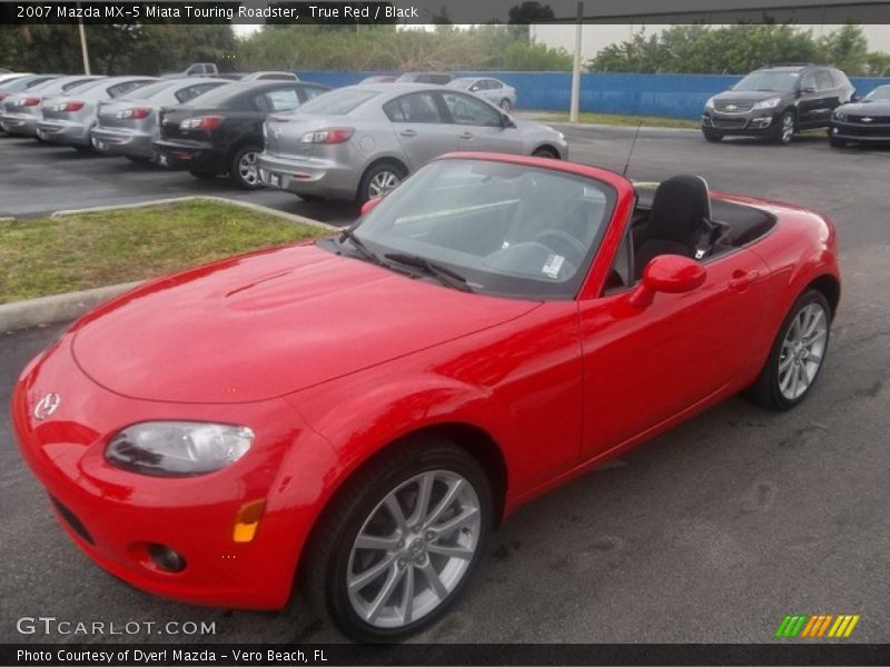 True Red / Black 2007 Mazda MX-5 Miata Touring Roadster