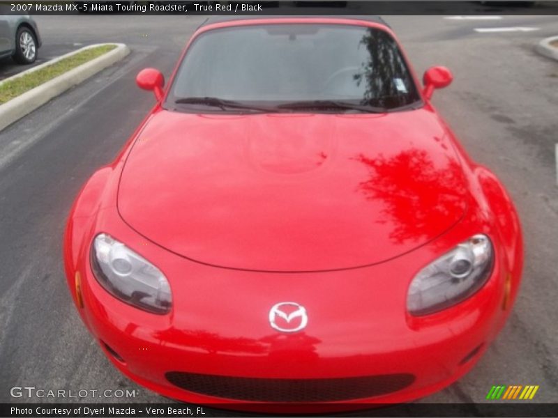 True Red / Black 2007 Mazda MX-5 Miata Touring Roadster