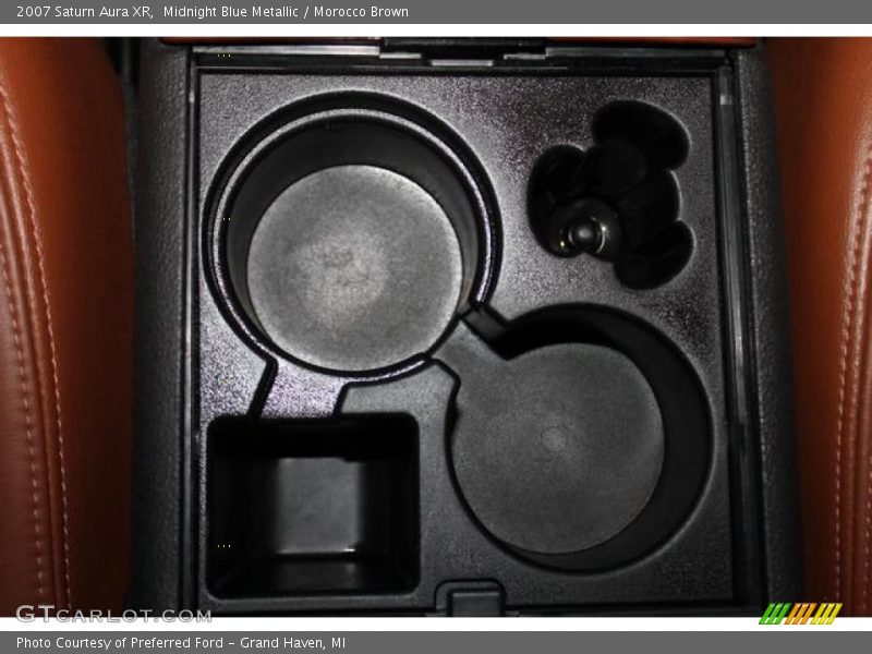 Midnight Blue Metallic / Morocco Brown 2007 Saturn Aura XR