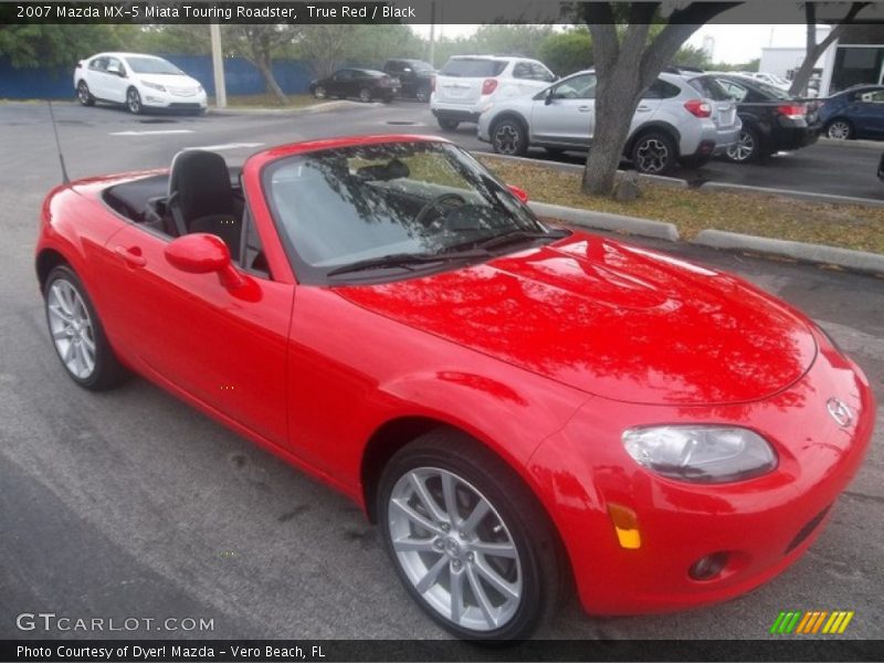 True Red / Black 2007 Mazda MX-5 Miata Touring Roadster