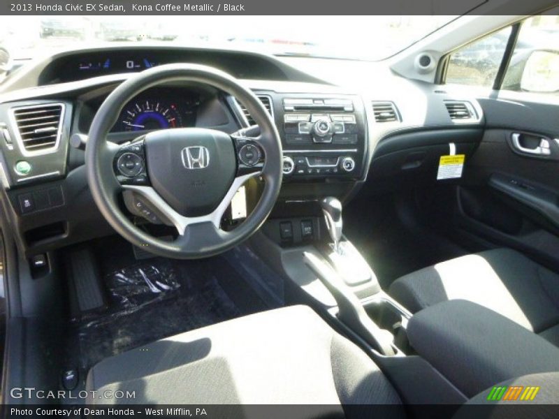 Kona Coffee Metallic / Black 2013 Honda Civic EX Sedan