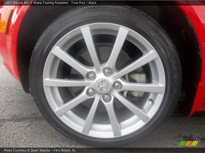 True Red / Black 2007 Mazda MX-5 Miata Touring Roadster