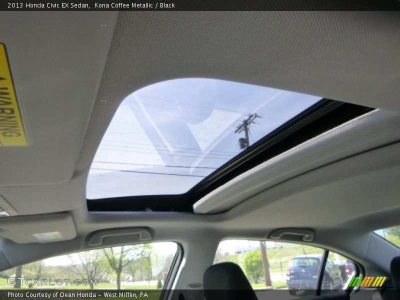 Kona Coffee Metallic / Black 2013 Honda Civic EX Sedan