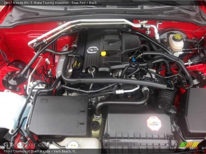 True Red / Black 2007 Mazda MX-5 Miata Touring Roadster