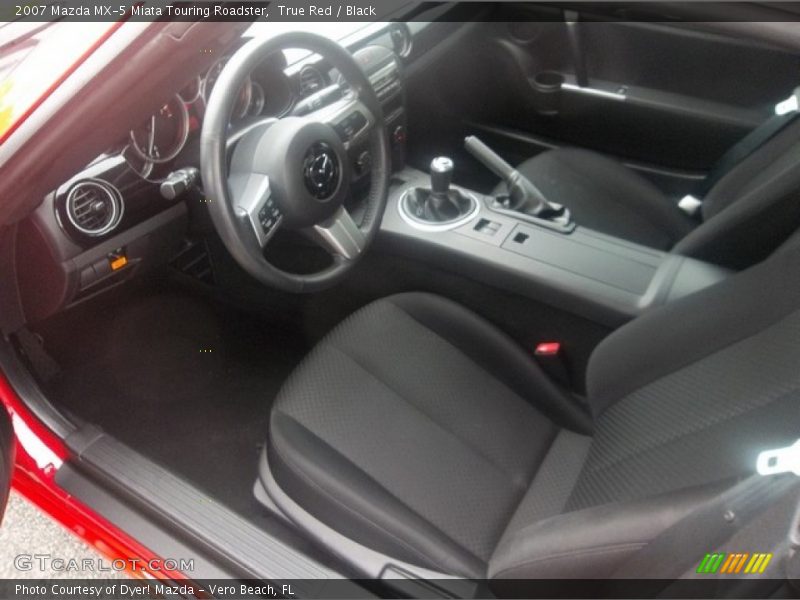 True Red / Black 2007 Mazda MX-5 Miata Touring Roadster