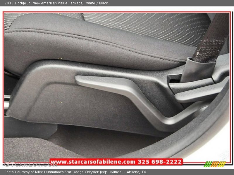 White / Black 2013 Dodge Journey American Value Package