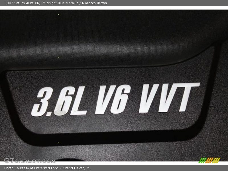 Midnight Blue Metallic / Morocco Brown 2007 Saturn Aura XR
