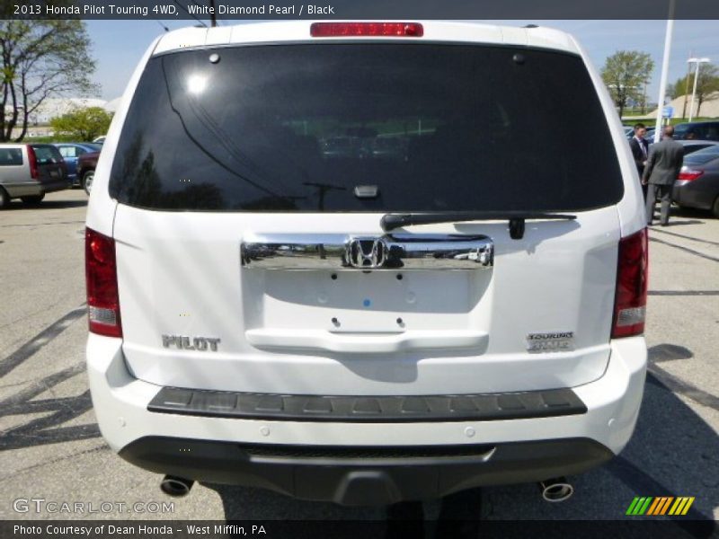 White Diamond Pearl / Black 2013 Honda Pilot Touring 4WD