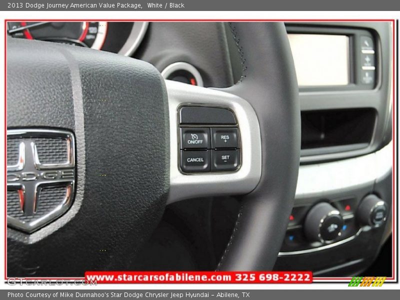 White / Black 2013 Dodge Journey American Value Package