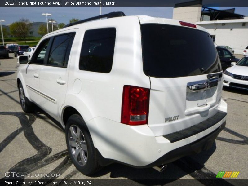 White Diamond Pearl / Black 2013 Honda Pilot Touring 4WD