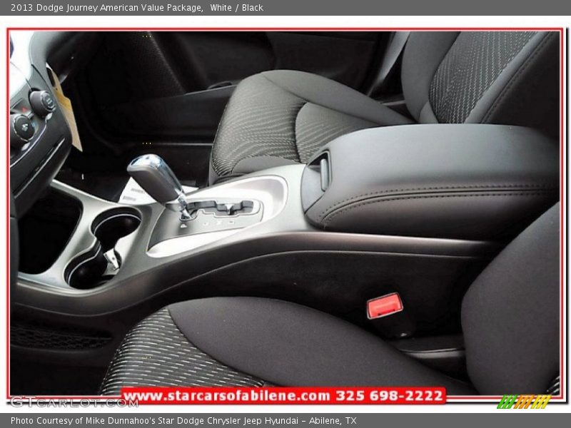 White / Black 2013 Dodge Journey American Value Package