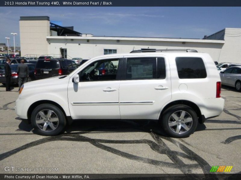 White Diamond Pearl / Black 2013 Honda Pilot Touring 4WD