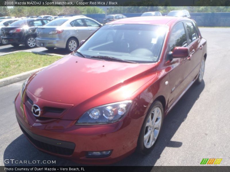 Copper Red Mica / Black 2008 Mazda MAZDA3 s Sport Hatchback