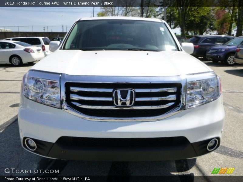 White Diamond Pearl / Black 2013 Honda Pilot Touring 4WD