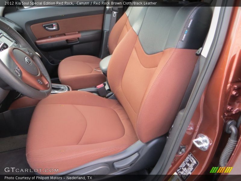 Front Seat of 2012 Soul Special Edition Red Rock