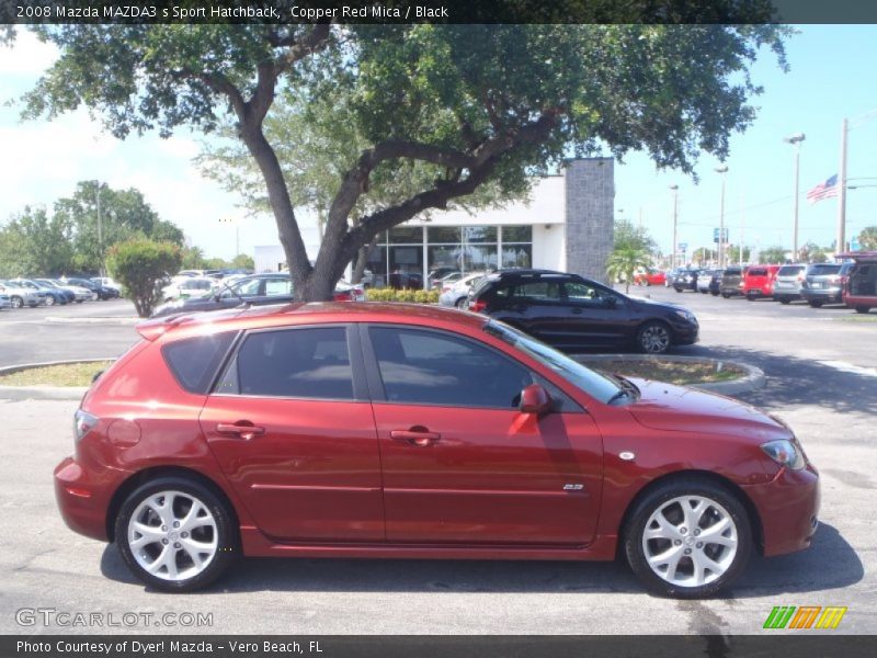 Copper Red Mica / Black 2008 Mazda MAZDA3 s Sport Hatchback