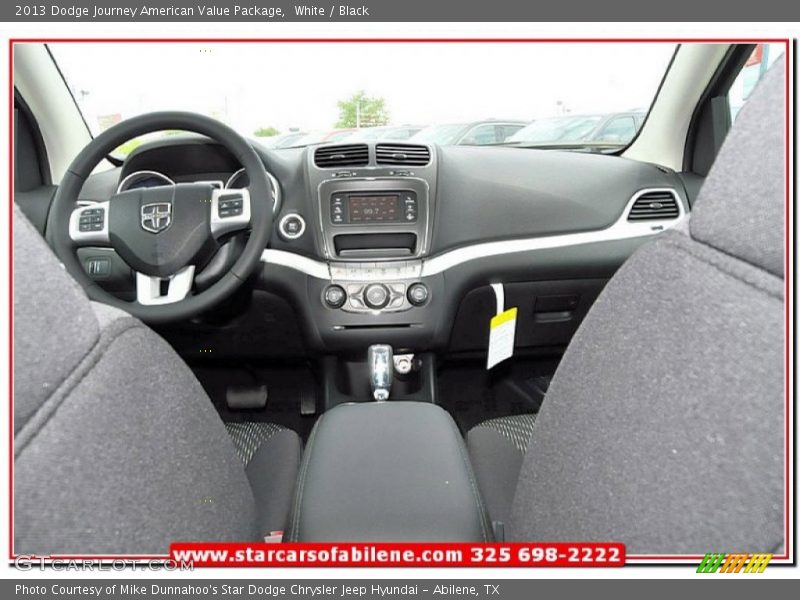 White / Black 2013 Dodge Journey American Value Package