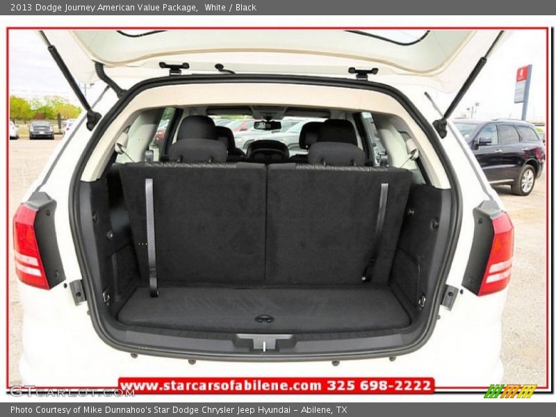 White / Black 2013 Dodge Journey American Value Package