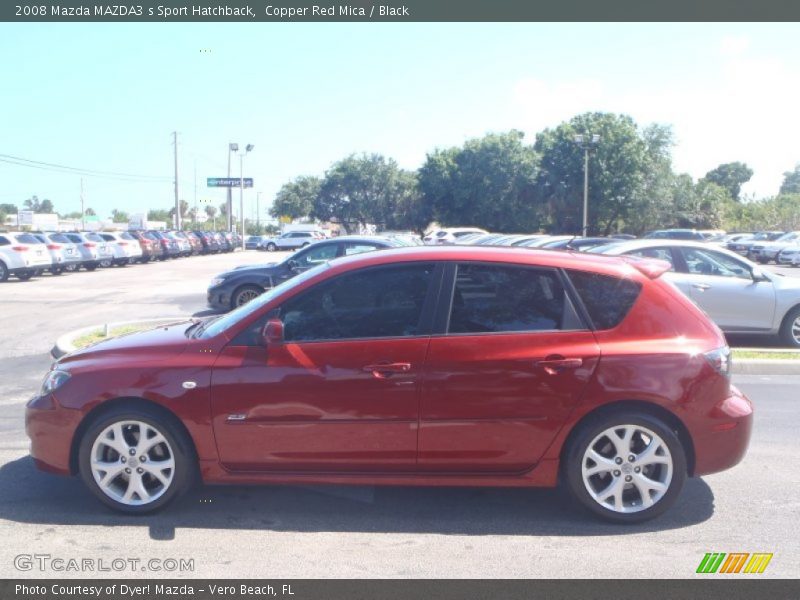 Copper Red Mica / Black 2008 Mazda MAZDA3 s Sport Hatchback