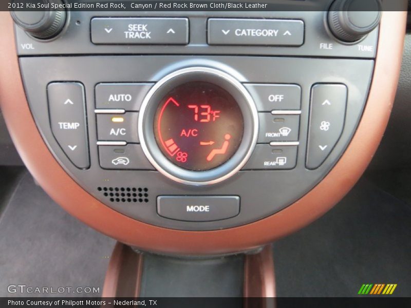 Controls of 2012 Soul Special Edition Red Rock