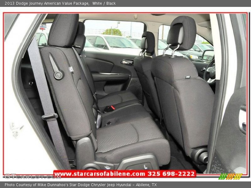 White / Black 2013 Dodge Journey American Value Package