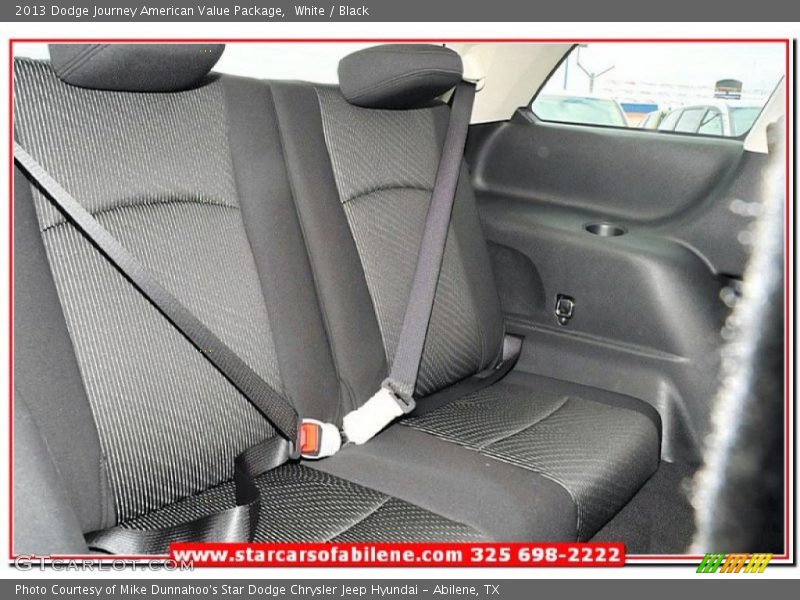White / Black 2013 Dodge Journey American Value Package