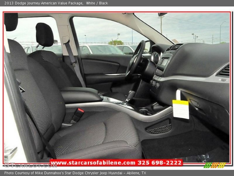 White / Black 2013 Dodge Journey American Value Package