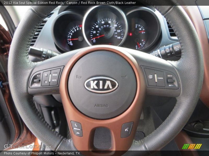  2012 Soul Special Edition Red Rock Steering Wheel