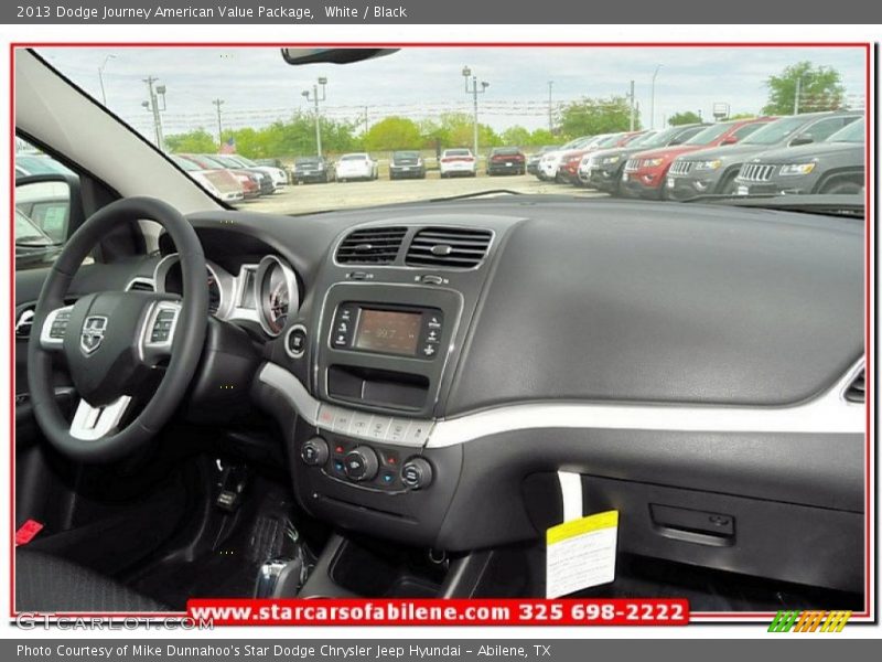 White / Black 2013 Dodge Journey American Value Package