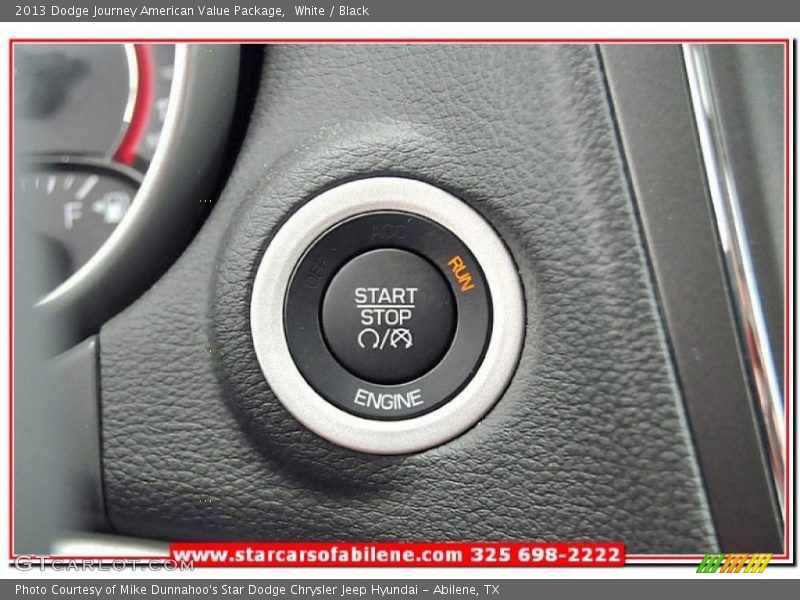 White / Black 2013 Dodge Journey American Value Package