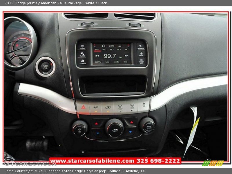 White / Black 2013 Dodge Journey American Value Package