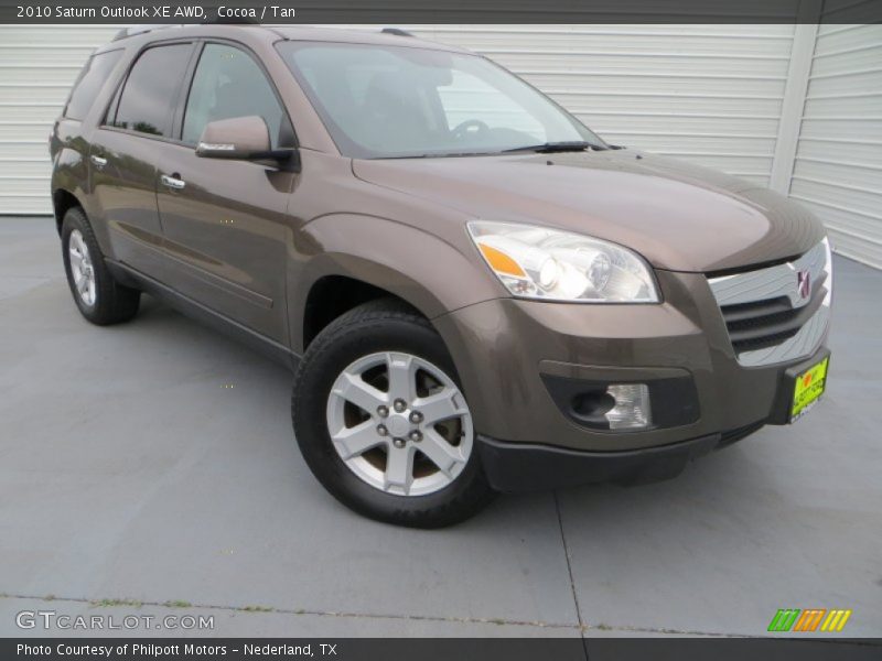 Cocoa / Tan 2010 Saturn Outlook XE AWD