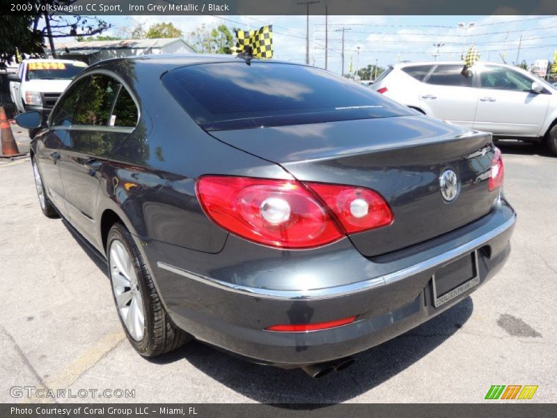 Iron Grey Metallic / Black 2009 Volkswagen CC Sport