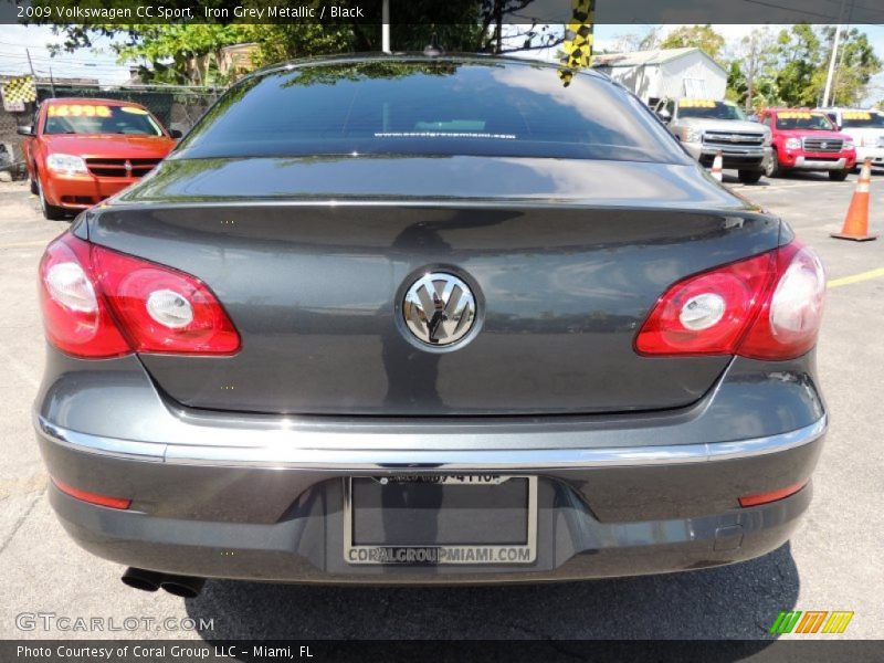 Iron Grey Metallic / Black 2009 Volkswagen CC Sport