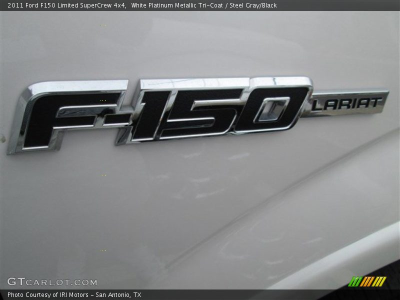 White Platinum Metallic Tri-Coat / Steel Gray/Black 2011 Ford F150 Limited SuperCrew 4x4