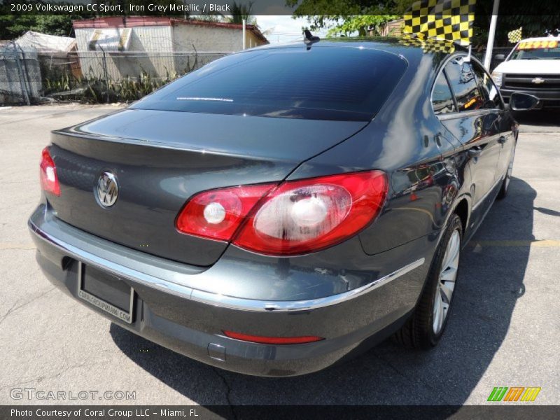 Iron Grey Metallic / Black 2009 Volkswagen CC Sport