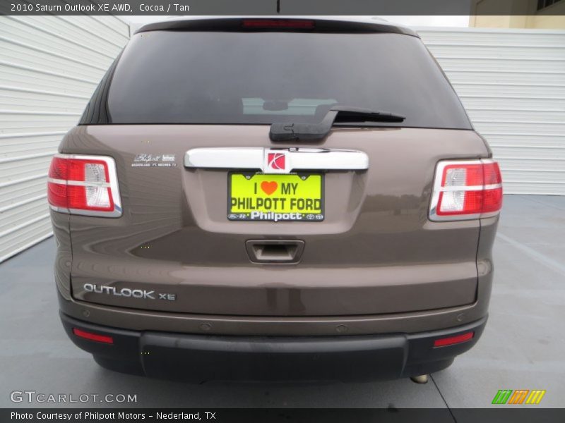 Cocoa / Tan 2010 Saturn Outlook XE AWD