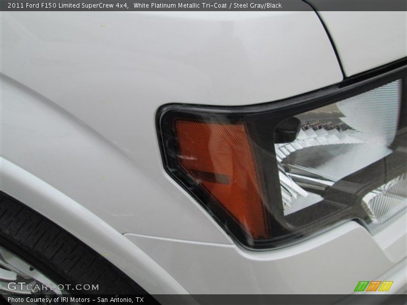 White Platinum Metallic Tri-Coat / Steel Gray/Black 2011 Ford F150 Limited SuperCrew 4x4
