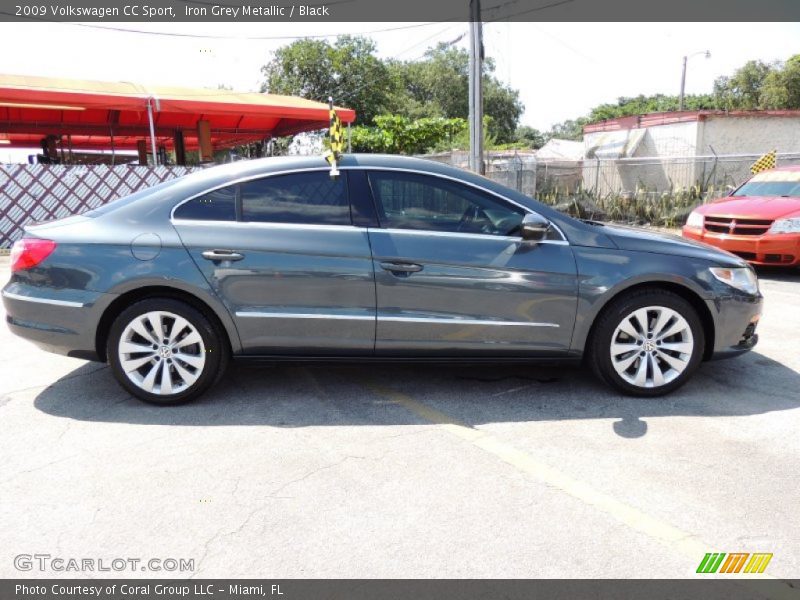 Iron Grey Metallic / Black 2009 Volkswagen CC Sport