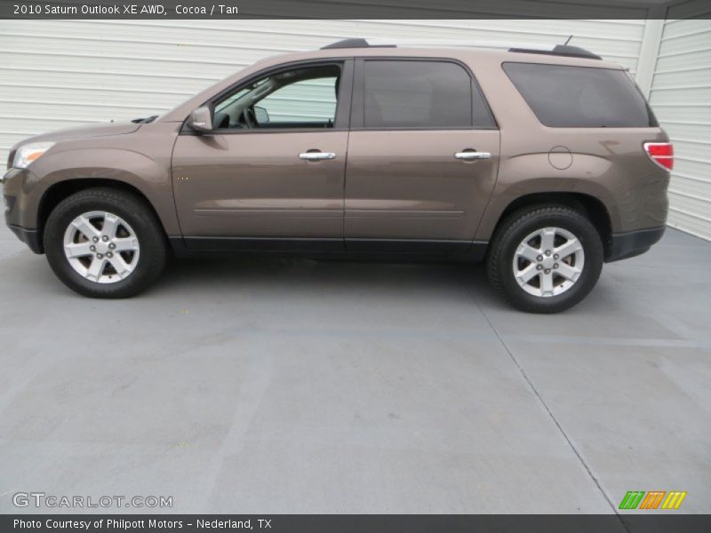 Cocoa / Tan 2010 Saturn Outlook XE AWD