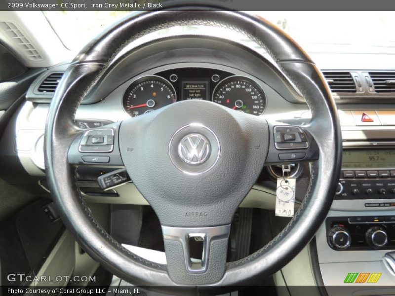 Iron Grey Metallic / Black 2009 Volkswagen CC Sport