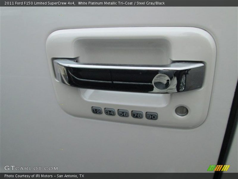 White Platinum Metallic Tri-Coat / Steel Gray/Black 2011 Ford F150 Limited SuperCrew 4x4